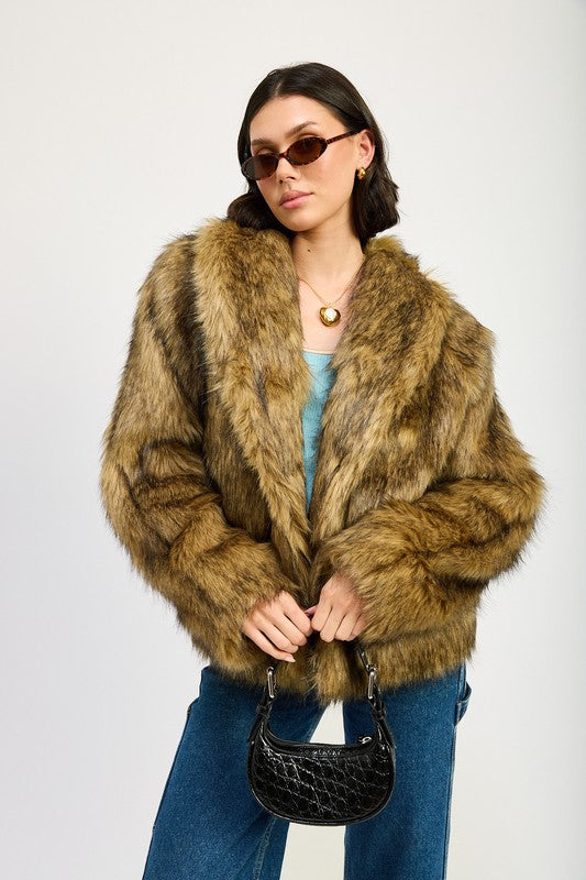 The Luxe Lair Faux Fur Cardigan